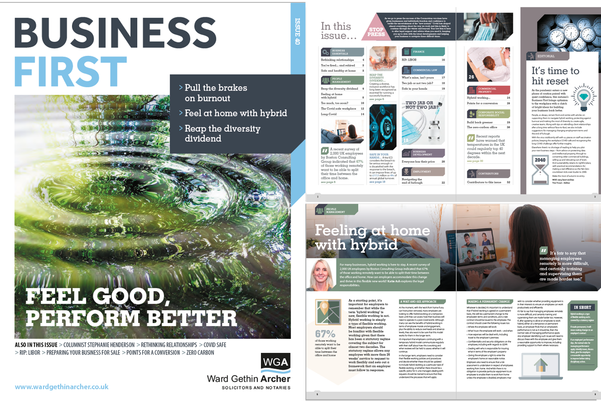 Business First - October 2021 Image