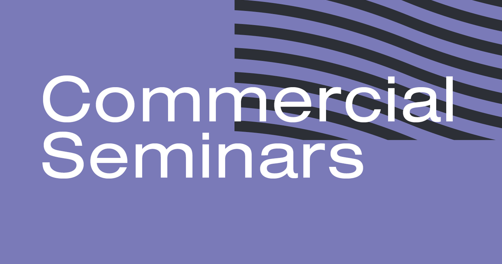 WGA Autumn Commercial Seminars Image